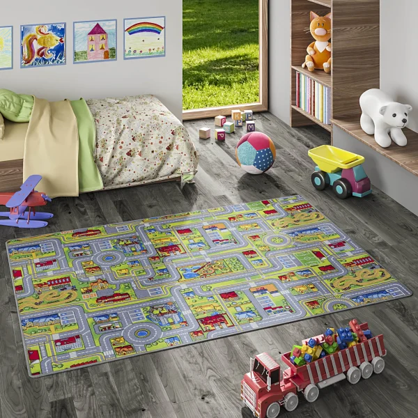 Snapstyle Kinder Spiel Teppich Abenteuerland Bunt In Bunt 6