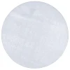 Snapstyle Luxus Soft Velours Teppich Shine Rund In Silbergrau 17