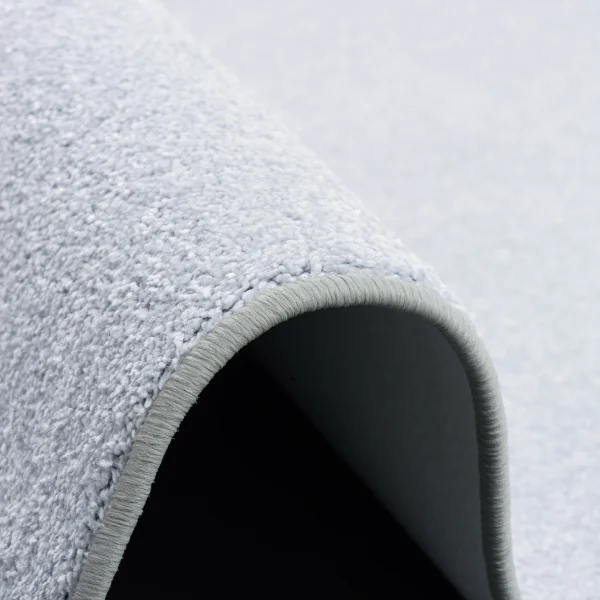 Snapstyle Luxus Soft Velours Teppich Shine Rund In Silbergrau 4