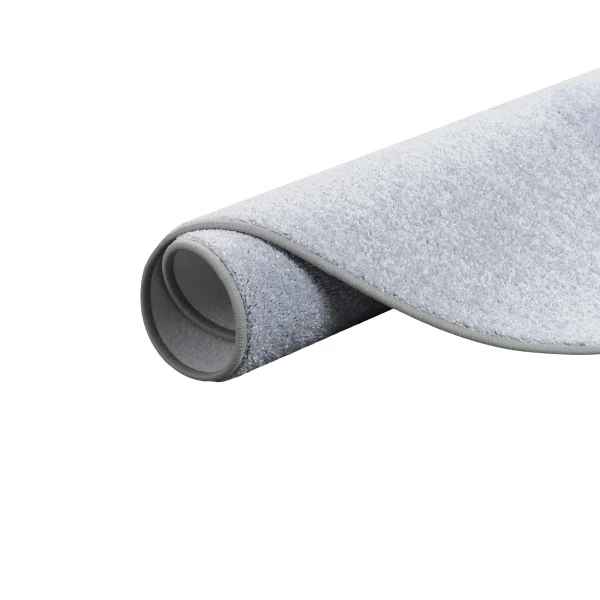 Snapstyle Luxus Soft Velours Teppich Shine Rund In Silbergrau 5