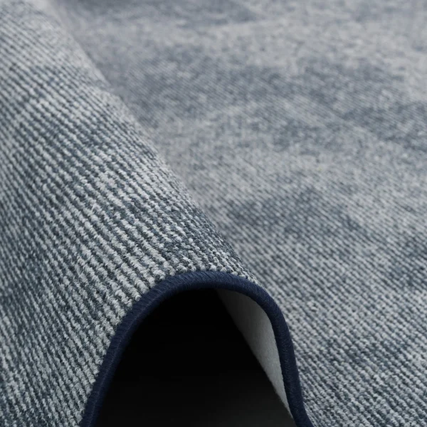 Snapstyle Streifenberber Teppich Lines Meliert In Blau 4
