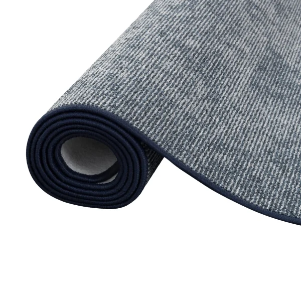 Snapstyle Streifenberber Teppich Lines Meliert In Blau 5