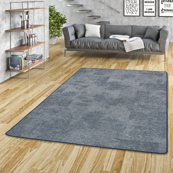Snapstyle Streifenberber Teppich Lines Meliert In Blau 6