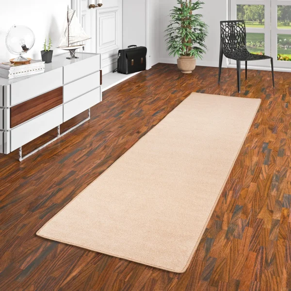 Snapstyle Trend Velours Läufer Teppich Joy In Beige 5