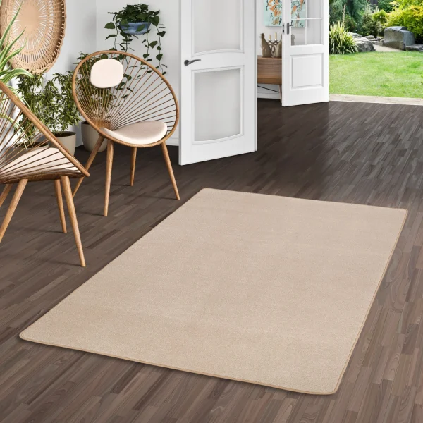 Snapstyle Trend Velours Teppich Joy In Beige 6