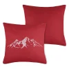 STOF France Kissen “Charvin” In Rot – (L)45 X (B)45 Cm 10
