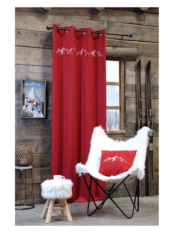 STOF France Kissen “Charvin” In Rot – (L)45 X (B)45 Cm 5