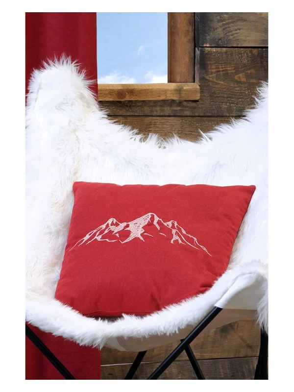 STOF France Kissen “Charvin” In Rot – (L)45 X (B)45 Cm 6