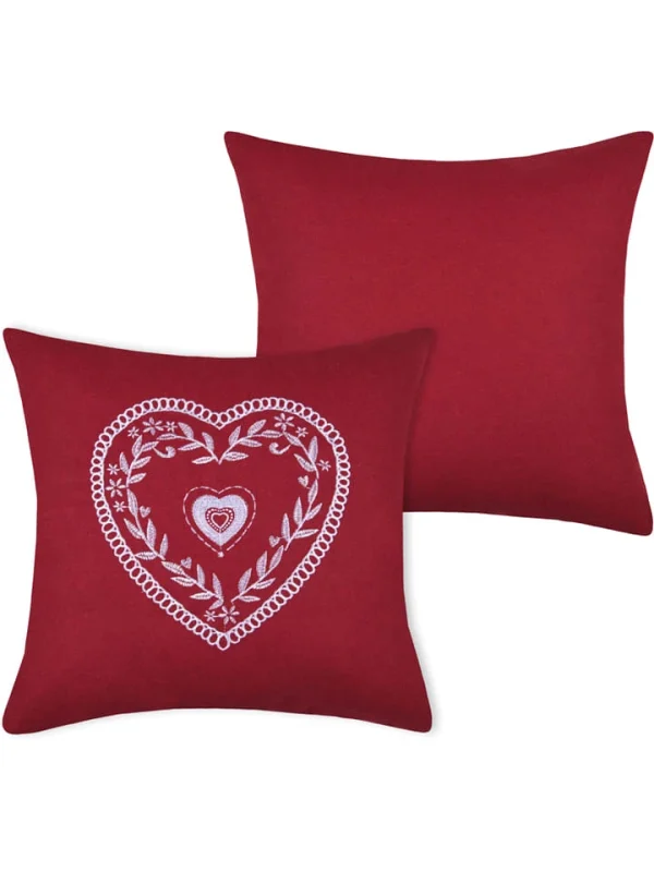 STOF France Kissen “Chevenoz” In Rot – (L)45 X (B)45 Cm 3