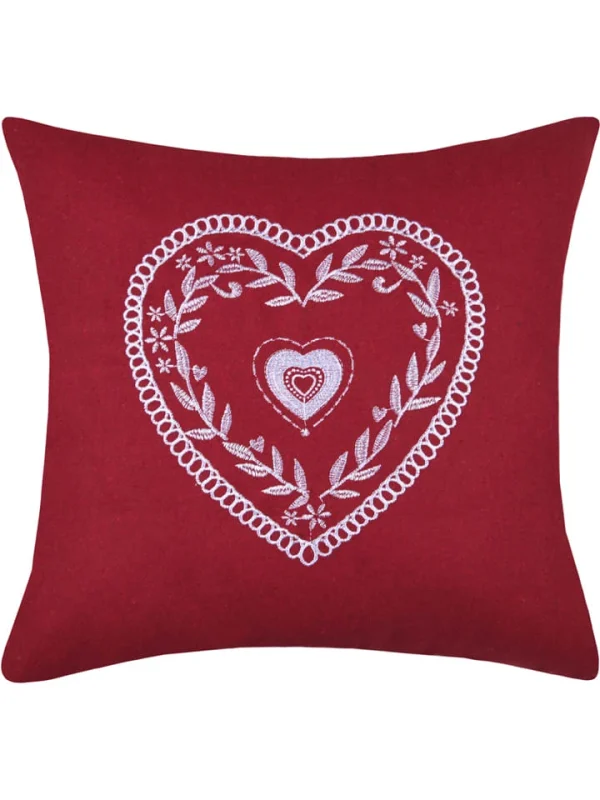 STOF France Kissen “Chevenoz” In Rot – (L)45 X (B)45 Cm 4