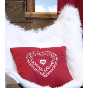 STOF France Kissen “Chevenoz” In Rot – (L)45 X (B)45 Cm 15
