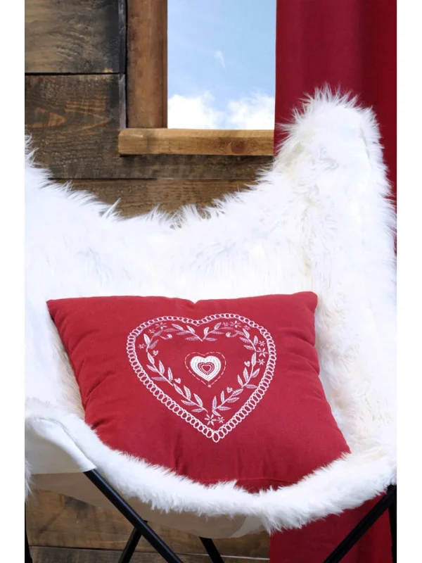 STOF France Kissen “Chevenoz” In Rot – (L)45 X (B)45 Cm 6