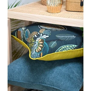 STOF France Kissen “Grammont” In Blau – (L)45 X (B)45 Cm 10