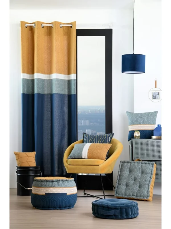 STOF France Kissen “Houston” In Dunkelblau – (L)40 X (B)40 Cm 3