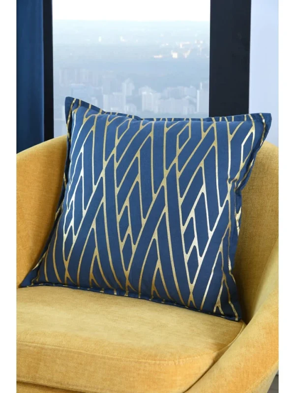 STOF France Kissen “Houston” In Dunkelblau – (L)40 X (B)40 Cm 4