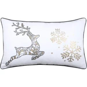 STOF France Kissen “Lumineux” In Weiß/ Grau – (L)50 X (B)30 Cm 15