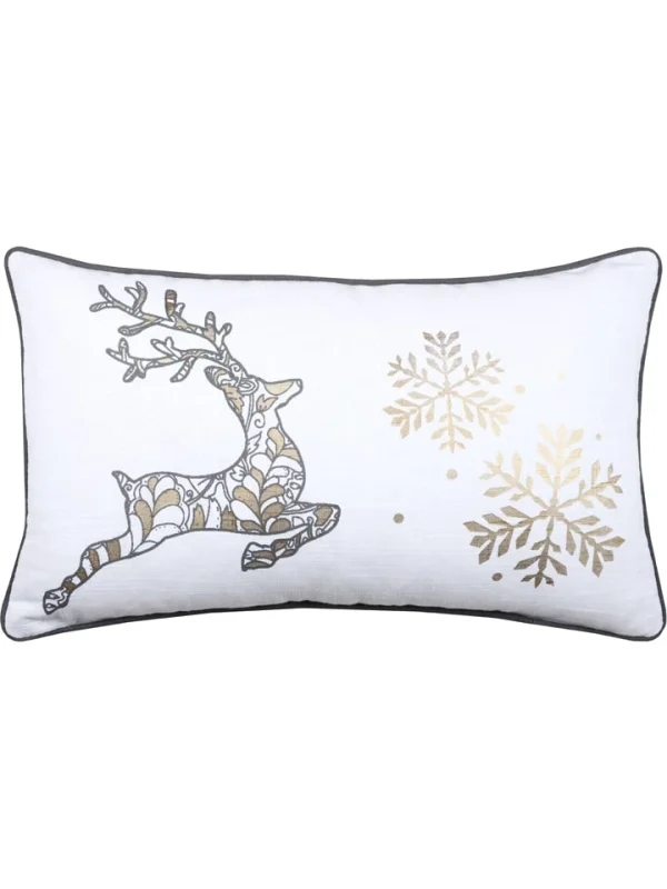 STOF France Kissen “Lumineux” In Weiß/ Grau – (L)50 X (B)30 Cm 6