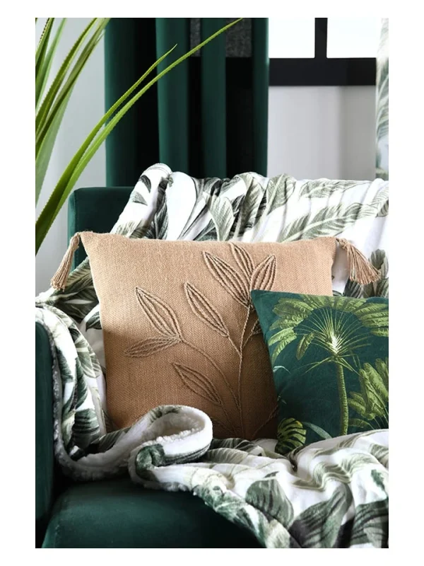 STOF France Kissen “Topiary” In Beige/ Weiß – (L)40 X (B)40 Cm 1