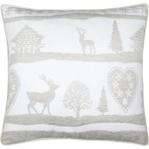 STOF France Kissen “Valbonnais” In Beige/ Weiß – (L)40 X (B)40 Cm 12
