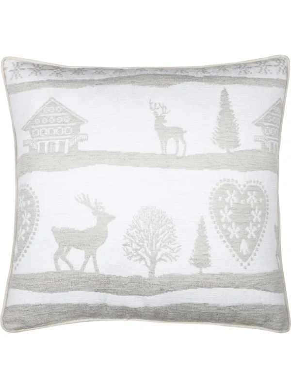 STOF France Kissen “Valbonnais” In Beige/ Weiß – (L)40 X (B)40 Cm 3