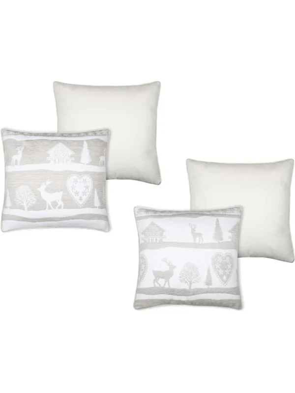 STOF France Kissen “Valbonnais” In Beige/ Weiß – (L)40 X (B)40 Cm 4
