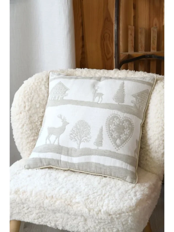 STOF France Kissen “Valbonnais” In Beige/ Weiß – (L)40 X (B)40 Cm 8