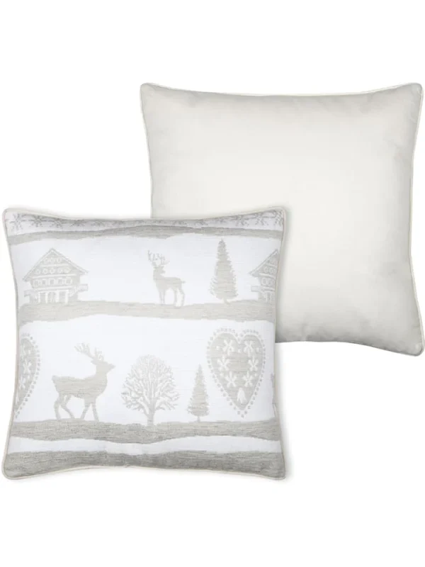 STOF France Kissen “Valbonnais” In Beige/ Weiß – (L)40 X (B)40 Cm 1
