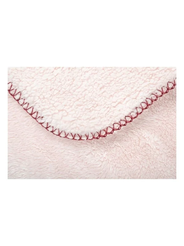 STOF France Plaid “Calin” In Rosa – (L)160 X (B)130 Cm 3