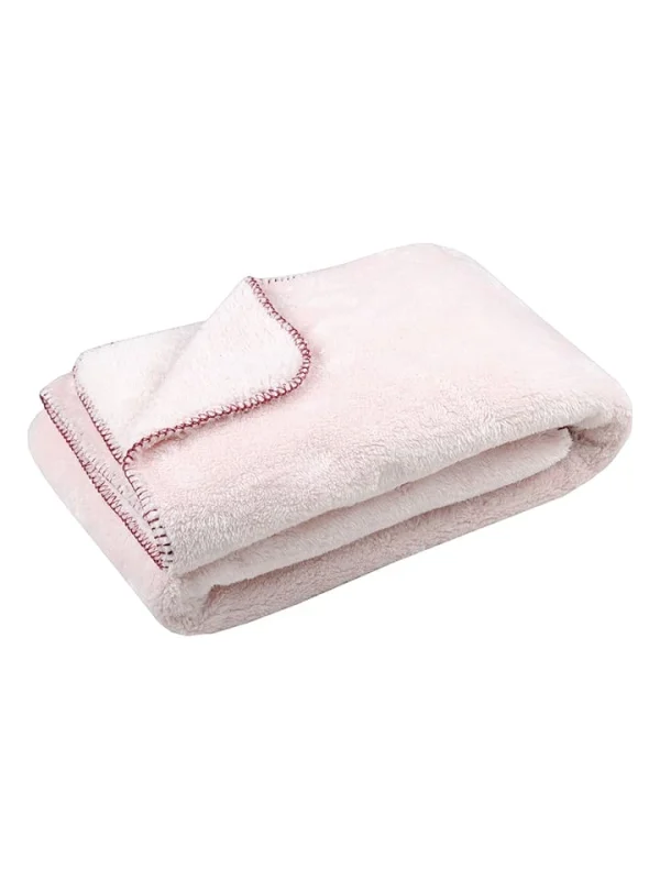 STOF France Plaid “Calin” In Rosa – (L)160 X (B)130 Cm 1