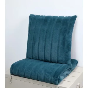 STOF France Plaid “Fluffy” In Blau – (L)160 X (B)130 Cm 12