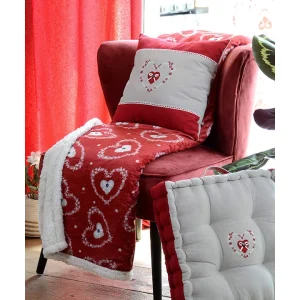 STOF France Plaid “Pauline” In Rot – (L)160 X (B)130 Cm 9