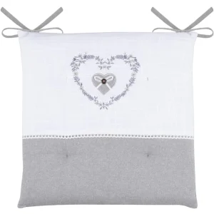 STOF France Sitzkissen “Pauline” In Grau/ Weiß – (L)38 X (B)38 Cm 9