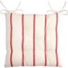STOF France Sitzkissen “St. Tropez” In Rot/ Beige – (L)40 X (B)40 Cm 25