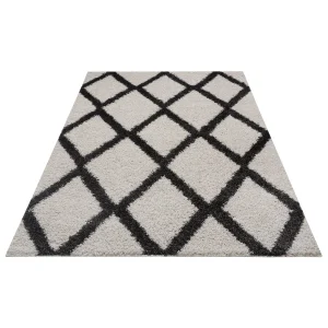 Teppich Boss Hochflor Teppich Lonero Creme/schwarz 8