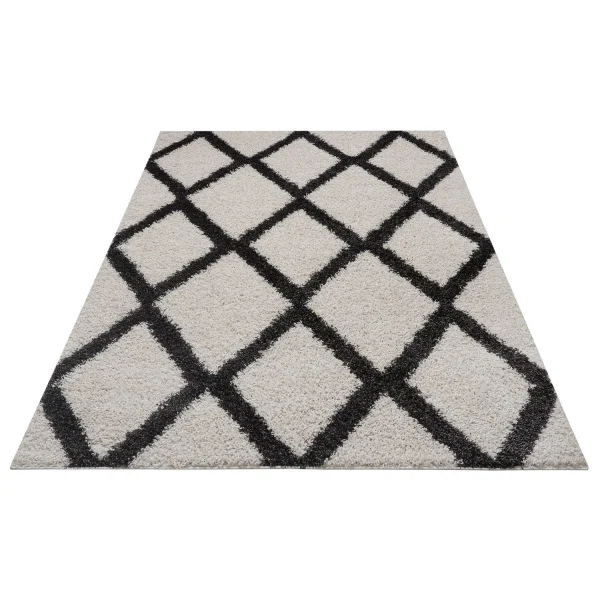 Teppich Boss Hochflor Teppich Lonero Creme/schwarz 3