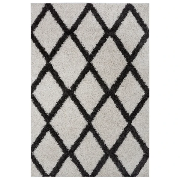 Teppich Boss Hochflor Teppich Lonero Creme/schwarz 1