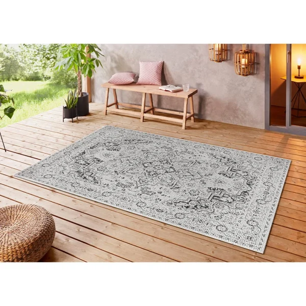 Teppich Boss In- Und Outdoor Teppich Durban Creme/schwarz 3