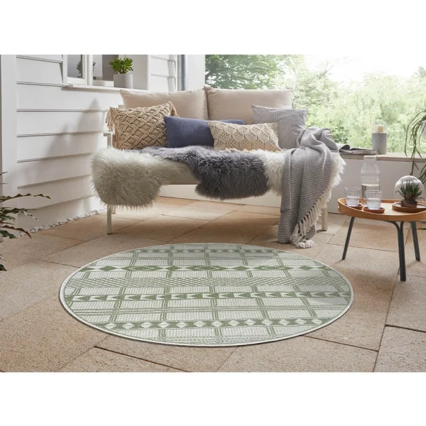 Teppich Boss In- Und Outdoor Teppich Haiti Grün/creme 5