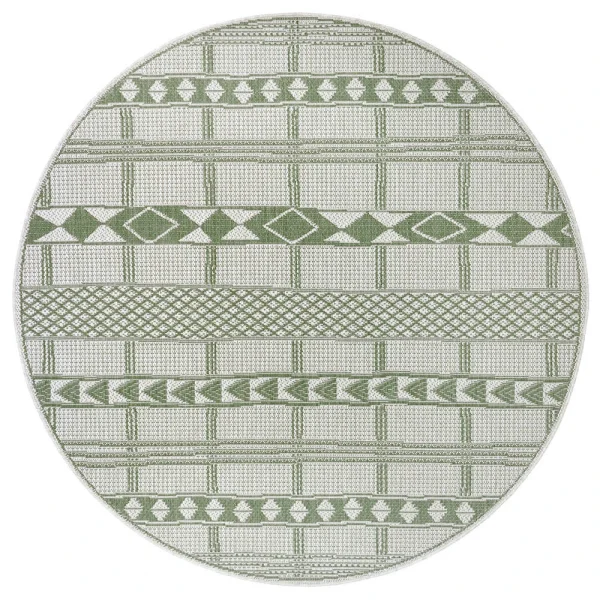 Teppich Boss In- Und Outdoor Teppich Haiti Grün/creme 6