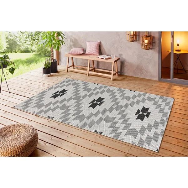 Teppich Boss In- Und Outdoor Teppich Tanka Creme/schwarz 3