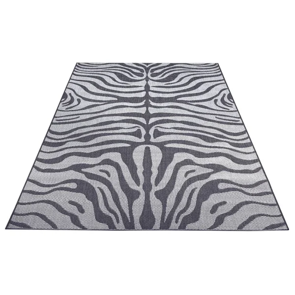 Teppich Boss In- Und Outdoor Teppich Zebra Grau/hellgrau 4