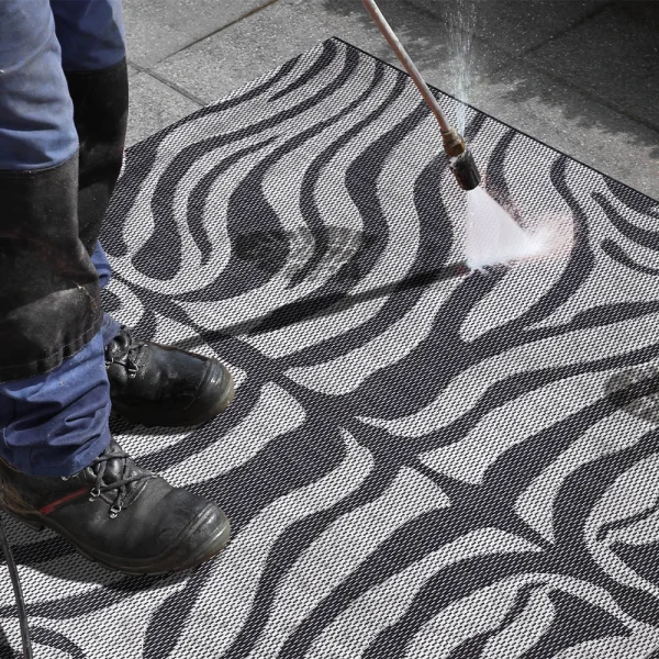 Teppich Boss In- Und Outdoor Teppich Zebra Grau/hellgrau 6