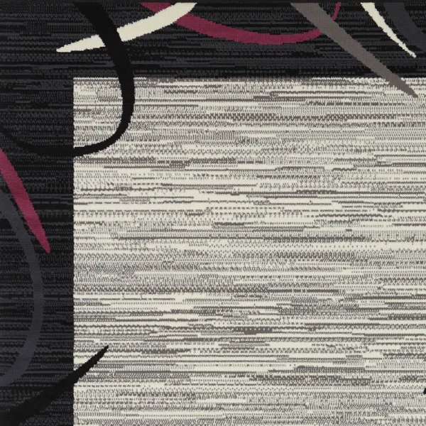 Teppich Boss Kurzflor Teppich Freaky Schwarz/violett 4