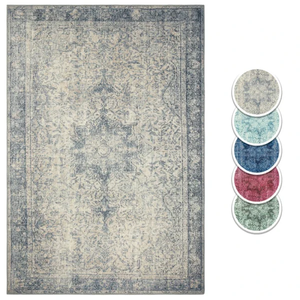 Teppich Boss Orientalischer Design Teppich BARKA Creme/blau 1