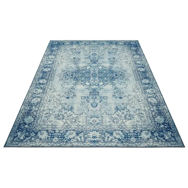 Teppich Boss Orientalischer Design Teppich LAKABI Hellblau 3