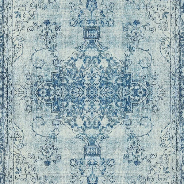 Teppich Boss Orientalischer Design Teppich LAKABI Hellblau 4