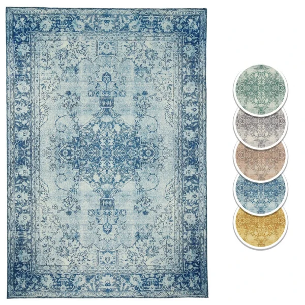 Teppich Boss Orientalischer Design Teppich LAKABI Hellblau 1