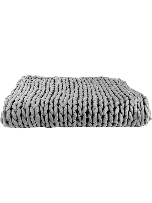 The Home Deco Factory Plaid In Grau – (L)150 X (B)120 Cm 3