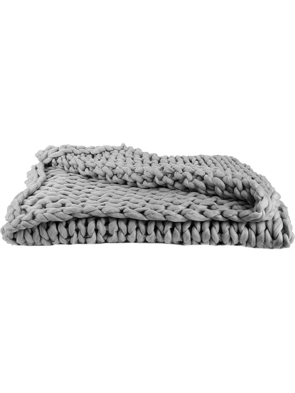 The Home Deco Factory Plaid In Grau – (L)150 X (B)120 Cm 4