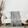 The Home Deco Factory Plaid In Grau – (L)150 X (B)120 Cm 5
